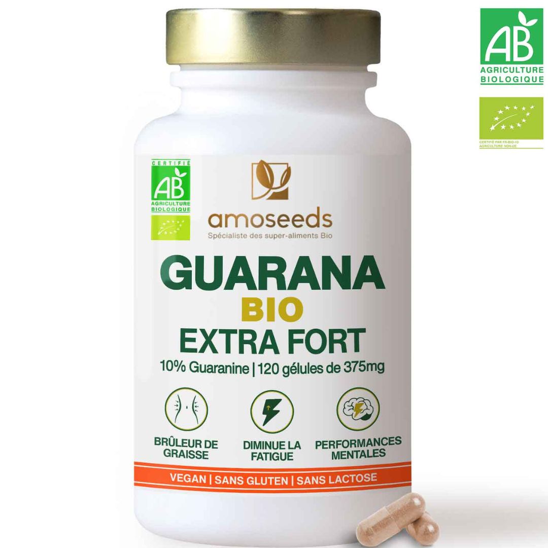 Guarana natif Bio 10% guaranine 90gél
